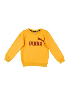Puma Boys Essential Big Logo Crew Sweatshirt