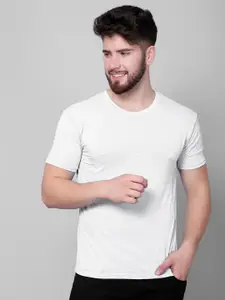 DIAZ Striped Round Neck T-Shirt