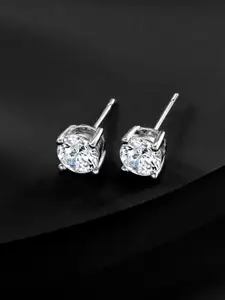 Peora Silver-Plated CZ Studs Earrings