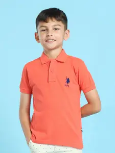 U.S. Polo Assn. Kids Boys Polo Collar Pure Cotton T-shirt