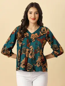 GUFRINA Floral Printed V-Neck Top