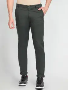 Arrow Sport Men Skinny Fit Low-Rise Stretchable Auto Flex Solid Casual Trousers
