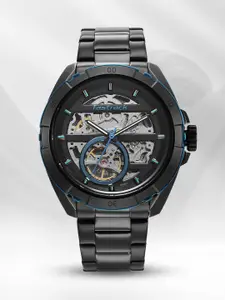 Fastrack Men Stainless Steel Skeleton Automatic Watch 3297KM02