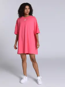 Puma Relaxed Fit Brand Logo Printed T-Shirt Dress