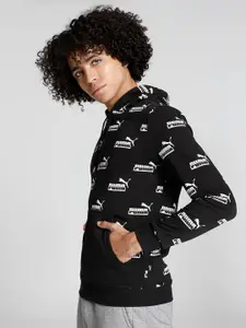Puma Amplified AOP Graphic Printed Regular Fit Cotton Hooded Sweatshirt