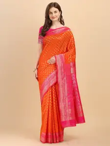 Fashion Booms Ethnic Motifs Woven Design Zari Pure Silk Banarasi Saree