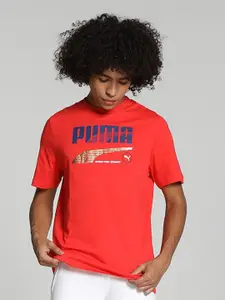 Puma Decor8 Graphic Printed Pure Cotton Relaxed Fit T-Shirt