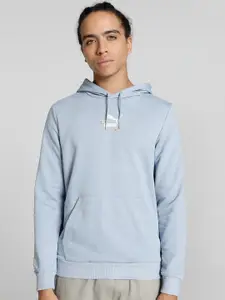 Puma x1DER FeelGood Logo Printed Cotton Regular Fit Hooded Sweatshirt