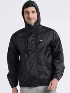 Wildcraft Men Waterproof Breathable Hooded Rain Jacket