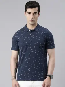 Metronaut Conversational Printed Polo Collar Cotton T-Shirt