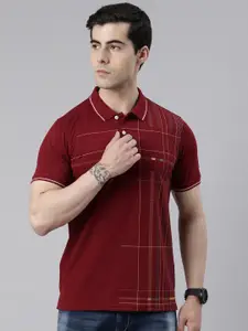 Metronaut Striped Polo Collar Cotton T-shirt