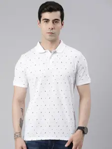 Metronaut Conversational Printed Polo Collar Cotton T-shirt