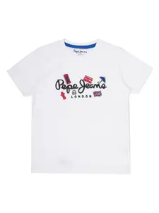 Pepe Jeans Boys Typography Printed Casual T-shirt