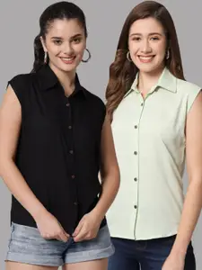 Funday Fashion Pack Of 2 Slim Fit Casual Shirt