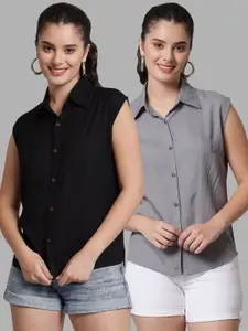 Funday Fashion Pack Of 2 Slim Fit Casual Shirt