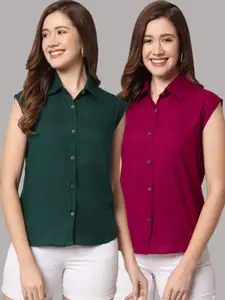 Funday Fashion Pack Of 2 Slim Fit Casual Shirt