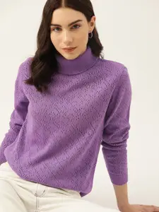 DressBerry Women Self Design Pullover