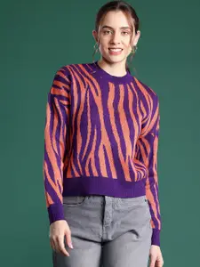 DressBerry Animal Design Acrylic Pullover