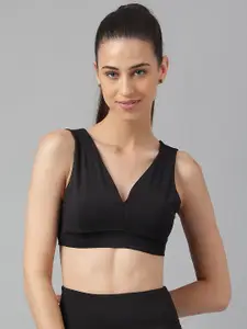 Oh So Fly V-Neck Sleeveless Cotton Bralette Crop Top