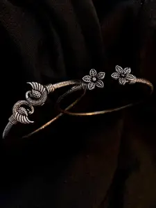 ATIBELLE Set Of 2 German Silver-Plated Adjustable Bangles