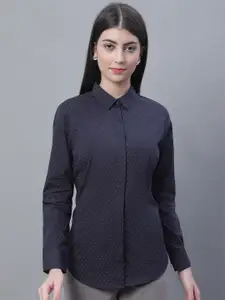 Cantabil Comfort Fit Micro Ditsy Printed Cotton Casual Shirt