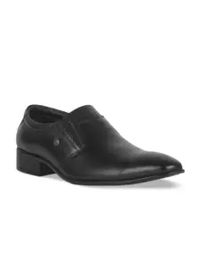 Liberty Men Textured Leather Formal Slip-On Shoes