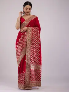 KALKI Fashion Embellished Embroidered Saree