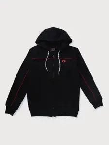 Gini and Jony Boys Hooded Fleece Bomber Jacket