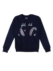 Gini and Jony Infant Girls Printed Fleece Sweatshirt