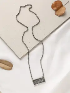 trueBrowns Women Silver-Plated Slip-On Brass Necklace