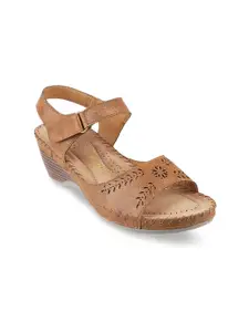 Mochi Wedge Heels with Laser Cuts