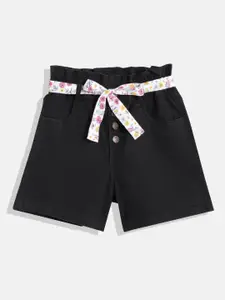 JUSTICE Girls Slim Fit Shorts With Belt