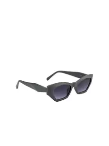 DressBerry Women Grey Lens & Black Cateye Sunglasses With UV Protected Lens DB-JL9271-C2
