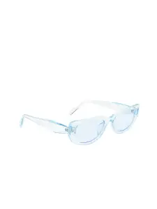 DressBerry Women Blue Lens & Blue Cateye Sunglasses With UV Protected Lens DB-JL9270-C8