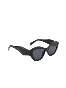 DressBerry Women Black Lens & Black Cateye Sunglasses With UV Protected Lens DB-JL9276-C1