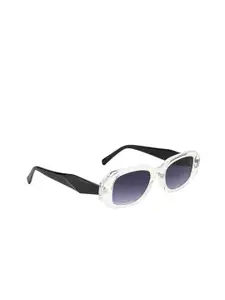 DressBerry Women Grey Lens & White Rectangle Sunglasses DB-JL9272-C7