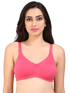 Bralux Pink Solid Non-Wired Non Padded Everyday Bra