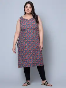 Bani Women Plus Size Paisley Printed Kurta