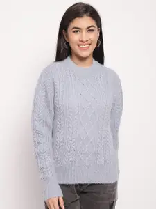 NoBarr Cable Knit Acrylic Pullover