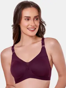 MAROON Non Padded All Day Comfort Full Coverage Seamless Super Support T-shirt Bra