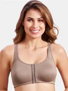 MAROON Cotton Lycra All Day Comfort Full Coverage Medium Support Seamless Push-Up Bra