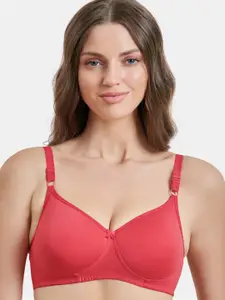 MAROON Heavily Padded All Day Comfort Full Coverage Long Lasting Seamless T-shirt Bra