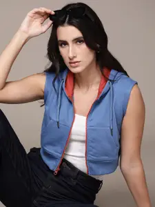 The Roadster Lifestyle Co. Hooded Crop Sweatshirt