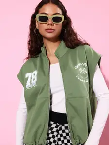 The Roadster Life Co. Mock Neck Printed Sweatshirt