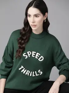 The Roadster Lifestyle Co. Acrylic Applique Pullover