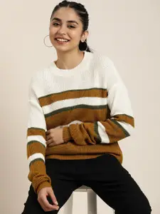 HERE&NOW Striped Pullover Sweater