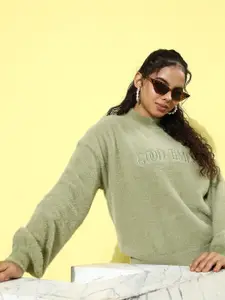 The Roadster Life Co. Typography Embroidered Pullover