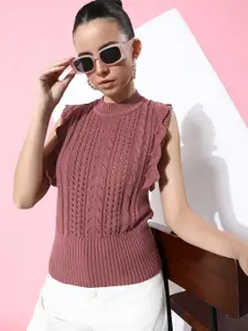The Roadster Lifestyle Co. Women Cable Knit Pullover