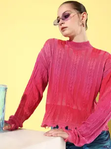 The Roadster Life Co. Self-Design Ombre Effect Pullover