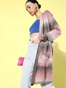 The Roadster Life Co. Hello Monsoon Bizz Hybrids Striped Longline Sweater